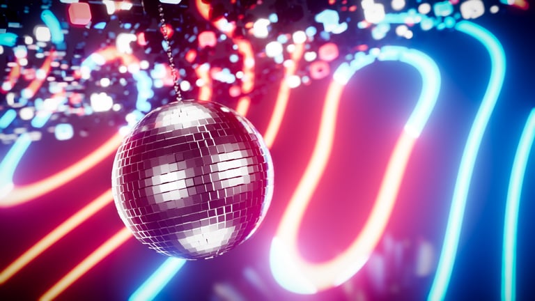 Disco ball lighting